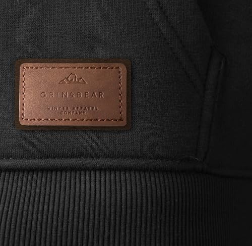 Grin&Bear Pull à Capuche Sweat Shirt pour Hommes avec de col Haut GEC474 – Image 4