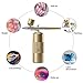 Airbrush Kit with Compressor Portable Airbrush Kit 48PSI High-Pressure Non-Clogging Air Brush Set Cordless Rechargeable with 0.3mm Nozzle and Cleaning Brush for Painting,Nail Art, Makeup (Gold)