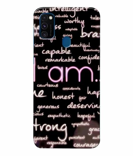 Image of Printed Hard Back Case Cover & Compatible for Samsung Galaxy M21 / Samsung Galaxy M30S | Motivation Quotes (Multicolor) - D1190