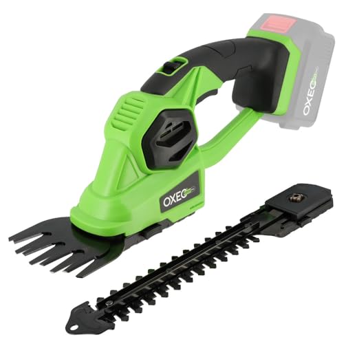 Cisaille à gazon - sculpte buisson taille haie sans fil 2en1 18V - 2 lames - Poignée antidérapante - Sans batterie