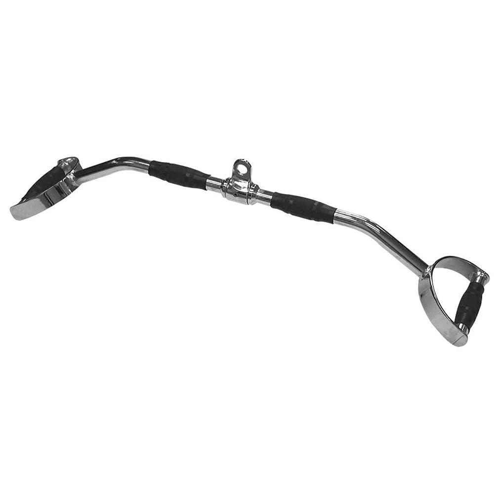 M ART D-Big Pulley Handle | Pro-Grip Big D LAT Gym Bar | Cambered Style Solid LAT Bar | 38 Inch