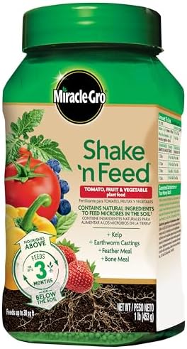 Miracle-Gro Shake 'N Feed Tomato, Fruit and Vegetable Plant Food ...
