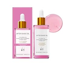 Strawberry Vanilla After Shave Oil, Soft Serve After Shave Oil to Smooth Skin with Hyaluronic Acid & Peptides to Soothe Razor Burn, Prevent Ingrown Hairs & Dryness