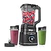 Ninja detect power blender pro personal single serve blendsense technology for smoothies food and more compact kitchen countertop 1800 p watts 72 oz pitcher 2 24 oz cups black tb301  urban country home decor