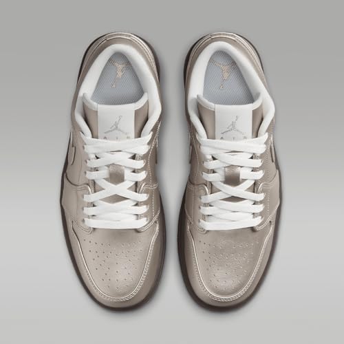 Air Jordan 1 Low SE Women's Shoes (HQ3529-099, Metallic Zinc/Summit White/Velvet) Size 7.54