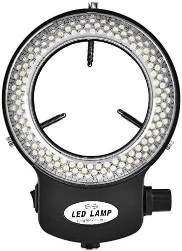 Bulipu White LED Ring Light for Microscopes and Cameras with UK Plug