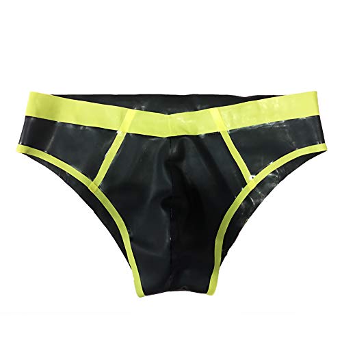 Latex Panties Men String Rubber Shorts Low Rise Trimmed Briefs Handmade Plus Size Underwear3