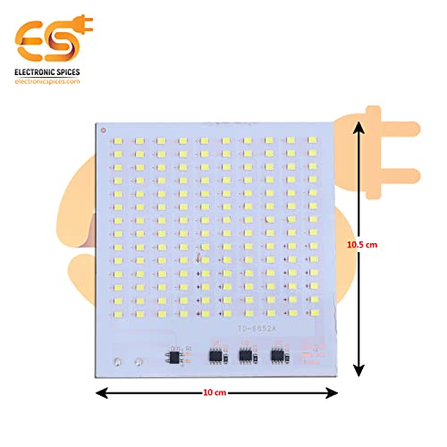 Image of Electronic Spices 70 SMD Led 50w 85mm X 70mm 2835 Aluminum Base Plate Board for Flood Led Lights with Drive Onboard
