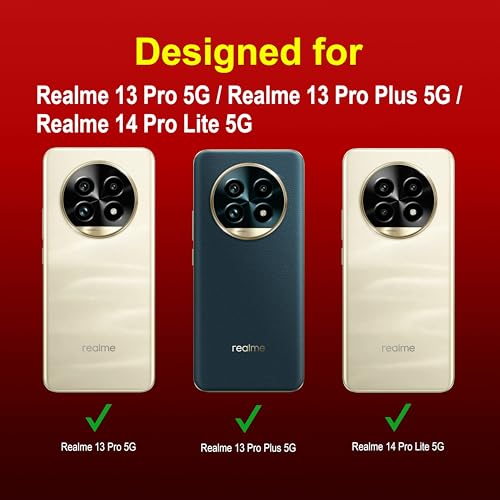 Image of Zapcase Back Case Cover for Realme 13 Pro 5G | Compatible for Realme 13 Pro Back Cover | Liquid Silicon Magic Case with Camera Protection | Red