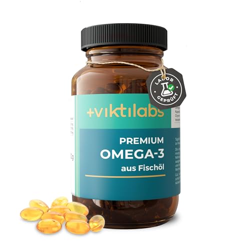 Premium Omega-3 Fischöl Kapseln - hochdosiert - 1050 mg Omega-3 pro Tag – Ansicht 1