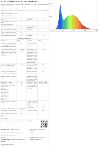 CLAR - Powerful E27 LED Bulb, Energy Saving Bulb, Cool White 6000ºK 18W (Pack 8), Cool White (6000ºk) - Image 2