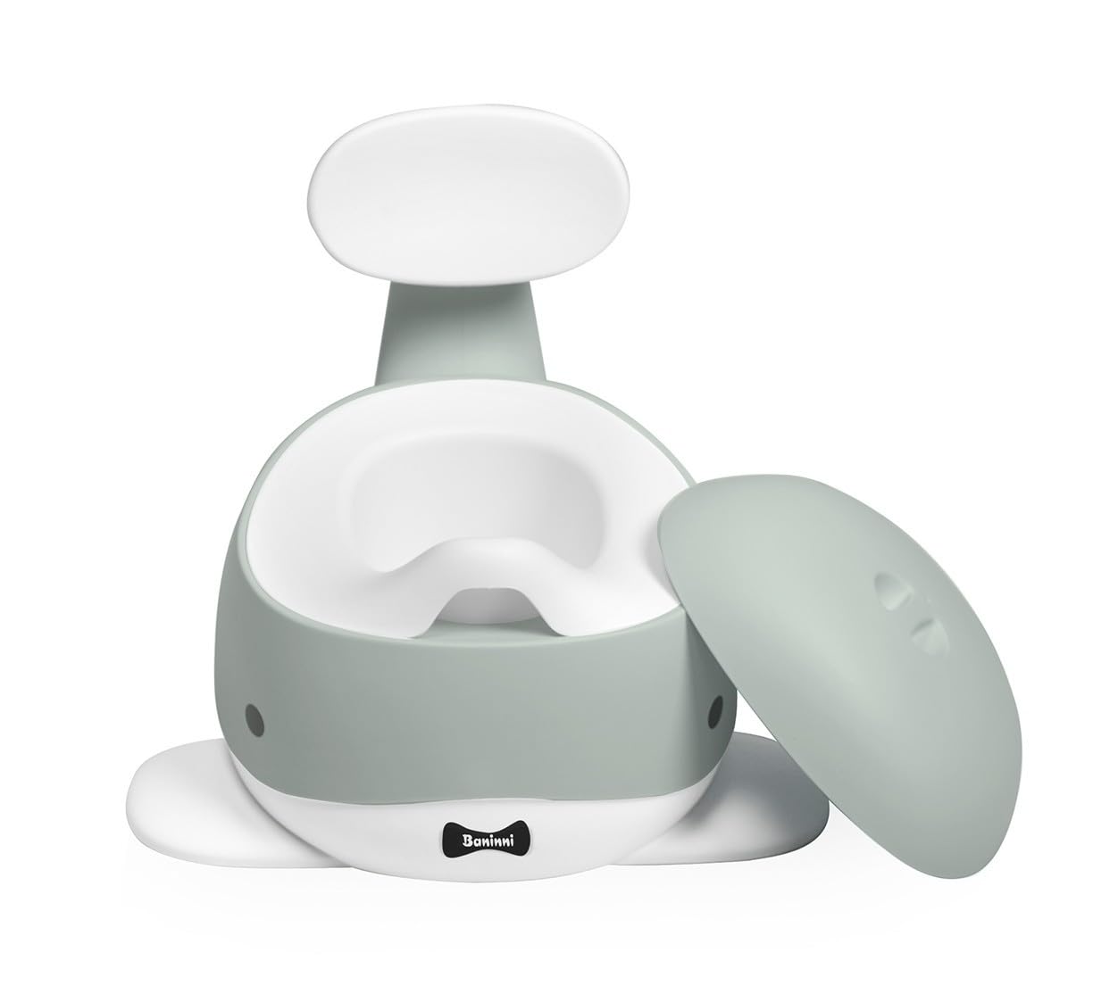 Baninni Vasino per Bambini Whale Grigio Coperchio e Vaschetta Toilette Bimbi