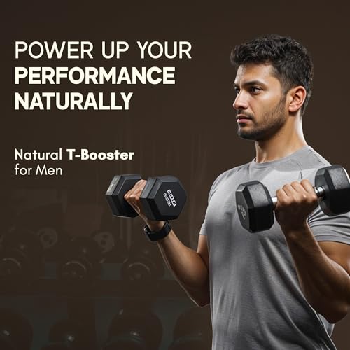 Image of Rasayanam Testoboost (500mg) | 3-in-1 T-Level Supplement for Men with Shilajit, Ashwagandha & Safed Musli | Supports Muscle Growth, Energy, Strength, Stamina & Performance - 60 Capsules each (Pack of 2)