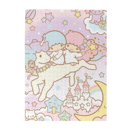 リトルツインスターズ キキララ ジグソーパズル 500pcs ピース 人気 木製パズル プレゼント大人と子供 (38x52cm) gh47