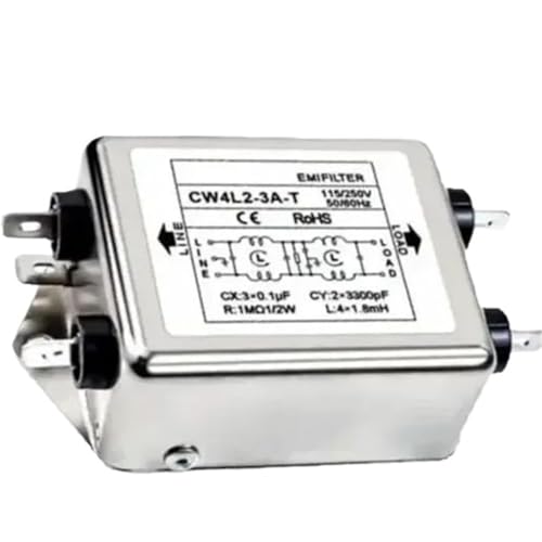 Filtro de potencia monofásico CW4L2-20A-T para control de ruido eléctrico en red