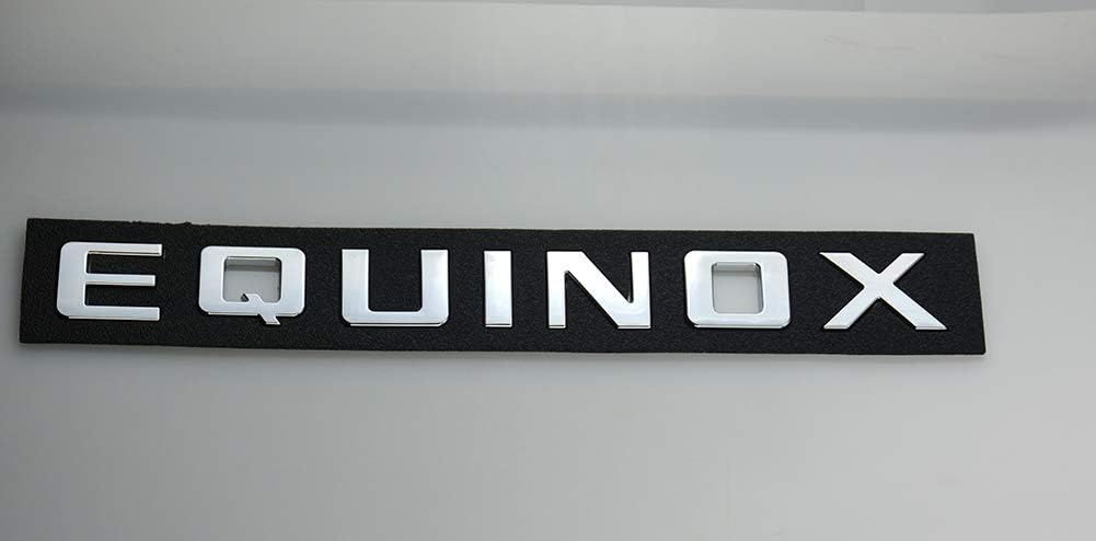 2X Equinox Nameplate Letter Emblems 3D Badges Replacement for Equinox (Chrome)