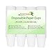 FirstChoice EcoNaturals Disposable White Paper Cups - 3oz - 200 Count - Plastic Cup Alternative - Portion Sample Cups