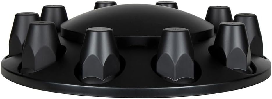 C2W 33MM Thread on Matte Black Dome Axle Cover Combo Kit with Nut Cover Tool., Interior/Exterior Upgrade