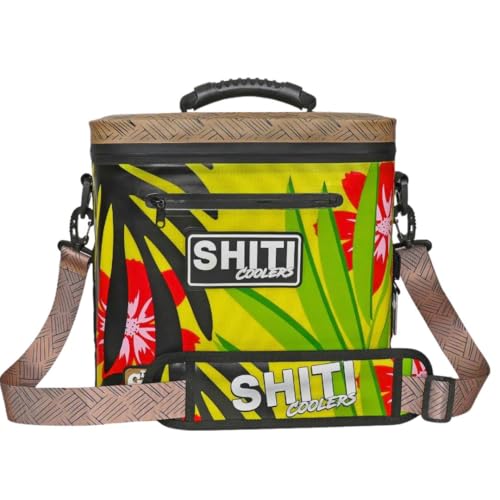 SHITI Coolers Cooler for Camping Travel Beach Soft Lunch Box for Food Drinks & Ice Portable Waterproof 24 Hr Insulated Bag with Shoulder Straps Customizable (The Getaway 12 Can Cooler)
