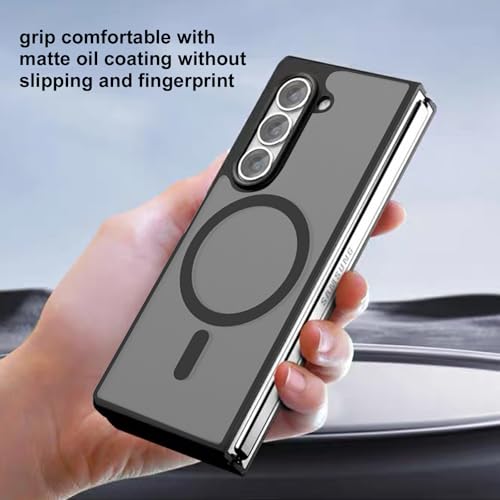 Coque Samsung Z Fold 6 fine transparente anti-rayures avec vitre intégrée - 6