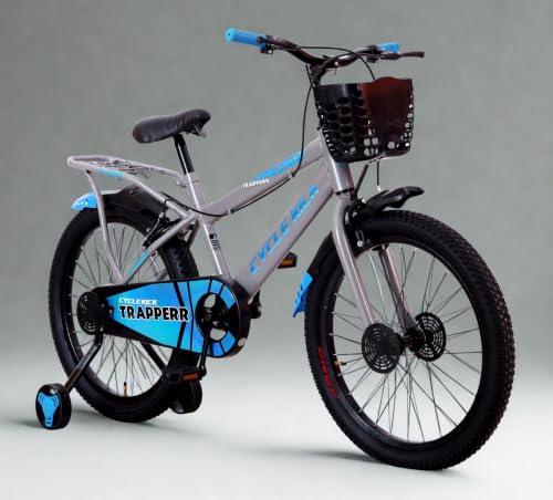 Image of Trapperr 20T 20 inch Kids Cycle with Side Wheels | Ideal for 6 to 9 Years Boys & Girls Kids Bike | 12.5 Inches Frame
