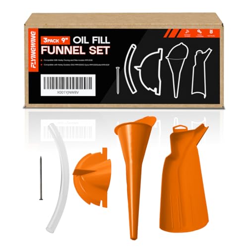 FLYINGWING Lot de 3 entonnoirs de remplissage d'huile pour carter de vilebrequin de 22,3 cm pour...