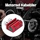 Bremszugöler aus Alu | Portabler Schmiertool für Kabel | Doppelschrauben-Dichtung | Einfache Schmierung für Motorrad & ATV | 4x2.8x1.8cm (Ein roter)