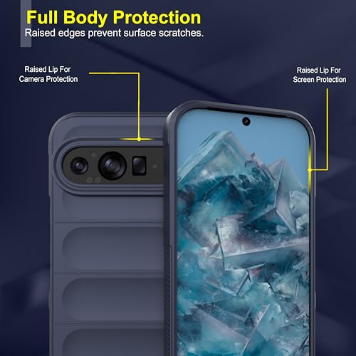 Image of Zapcase Back Case Cover for Google Pixel 9 Pro | Compatible for Google Pixel 9 Pro Back Cover | Liquid Silicon Magic Case with Camera Protection | Sapphire