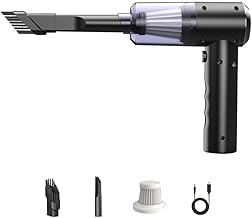 yeacher 120W/20000Pa Poderoso aspirador de pó portátil para carro Aspirador de pó dobrável sem fio Aspirador de pó doméstico Utilitário de limpeza de pêlos de animais de estimação Aspirador de pó para escritório doméstico limpeza de carros