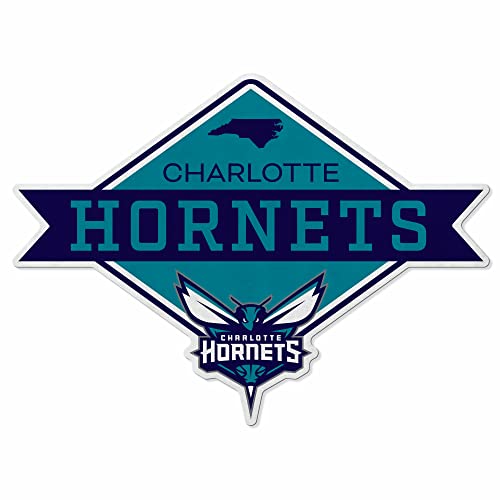 Rico Industries NBA Charlotte Hornets Diamond Shape Cut Pennant - Home and Living Room Décor - Soft Felt EZ to Hang