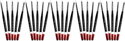 Angelus Micro Detail Paint Brush Set with 5 Brushes 5 Pack