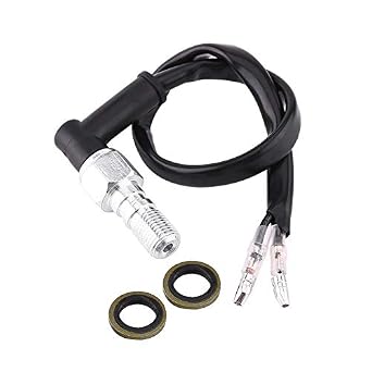Hydraulic Brake Switch, Universal Motorcycle Pressure Light Switch Rear Set Stoplight with WashersM10x1.25 hydraulic brake pressure light switch in line front tusk motorcbicyle m