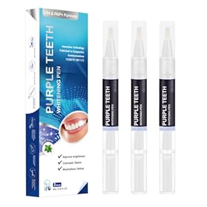 FQQF 3 Stück Purple Teeth Whitening Pen