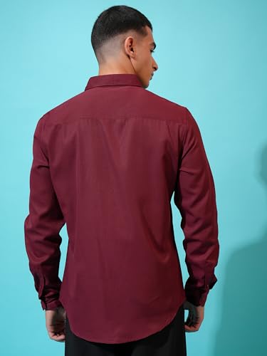 Image of Highlander Men's Solid Slim Fit Shirt