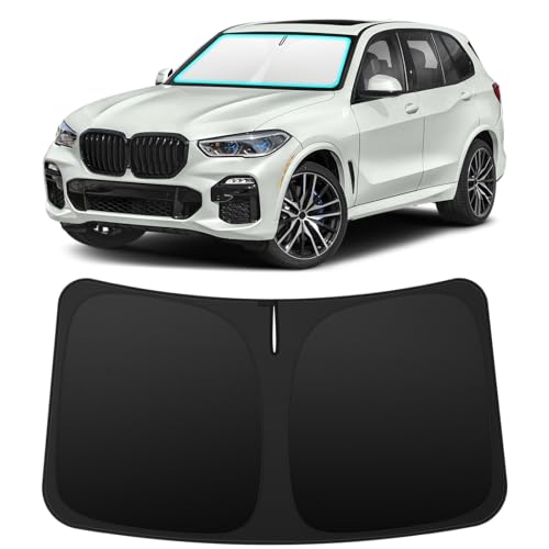 INSAUTO Custom Fit Windshield Sun Shade Accessories for BMW X5 2019-2026, Foldable Front Window...