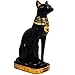 Produktbild KiaoTime - Antike Ägyptische Katzenfigur, Göttin, Bastkatze, Pharaone-Figur, Katzen-Statue, Sammlerfigur, Katzen-Skulptur, Heimdeko-Statue, Kunstharz, Schwarz , 9.5" Tall