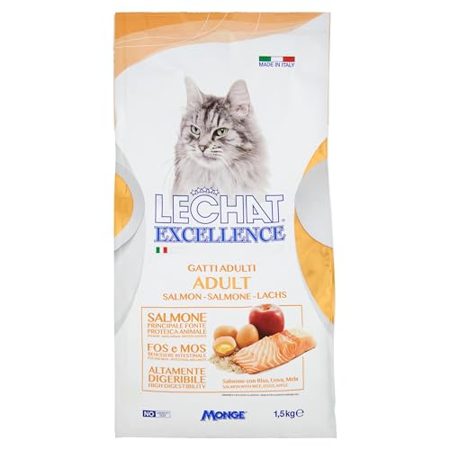 LeChat Excellence Adult al Salmone crocchette Gatto kg. 1,5