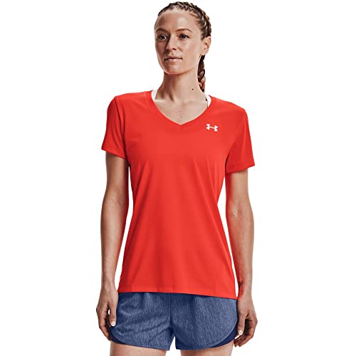 Image of Under Armour Womens Tech V-Neck Short-Sleeve T-Shirt