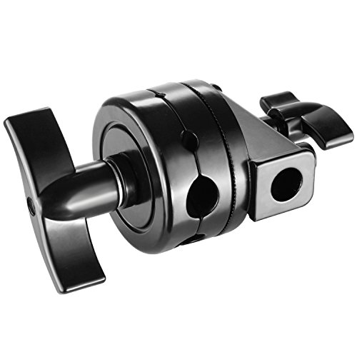 Neewer Multi Functional Heavy Duty 2.5-Inch Grip Head Swivel Head Holder Mounting Adapter For Light Stand, Extension Boom Arm And Other Photographic Equipment With 1/2,1/4,3/8,5/8-Inch Mount (Black) #TOP4