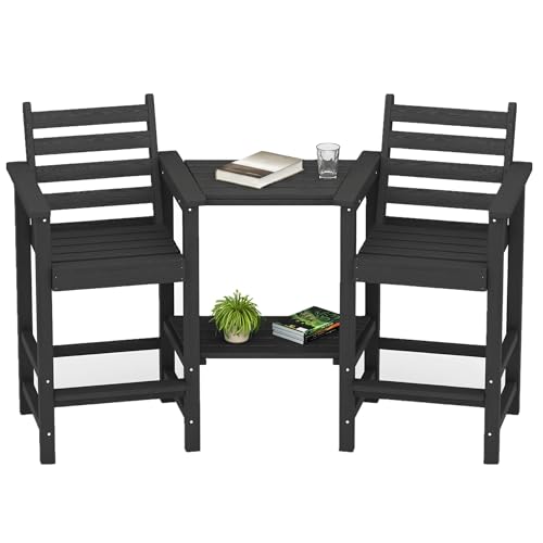 GLANC Tall Adirondack Chairs Set of 2, All Weather Resistant...