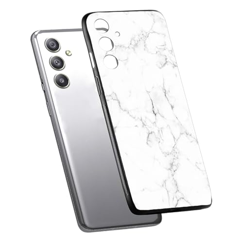 Image of COLORflow Back Cover Compatible with Samsung Galaxy A34 5G | White Marble | Shockproof TPU Bumper Cover with Camera Protection Back Cover