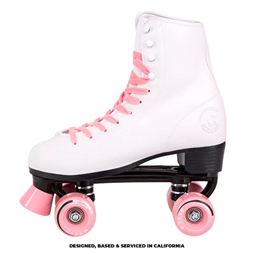 Image of C SEVEN C7skates Quad Roller Skates | Retro Design (Candy Pink, Women's 6 / Youth 5)