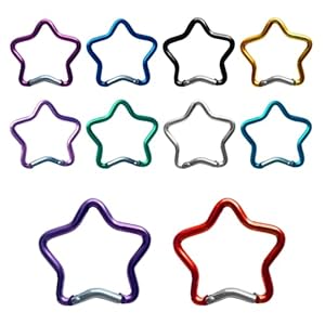 Sternförmiger Karabiner Schlüsselanhänger XVFQJG0N7LA6T2F2SK