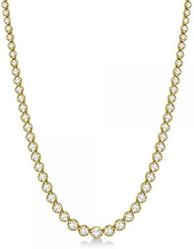 3.00ct. t.w. Graduated Diamond Tennis Necklace in 14kt Yellow Gold 17"