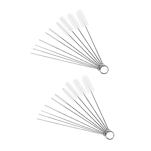 20pcs Cleaning Brush Durable Brush Water Cup Brush Cleaning Tools for Kitchen Pipe Hose Brush Tattooing Brush Pipe Cleaner Tube Pipe Brush Keyboard Cleaning Tool