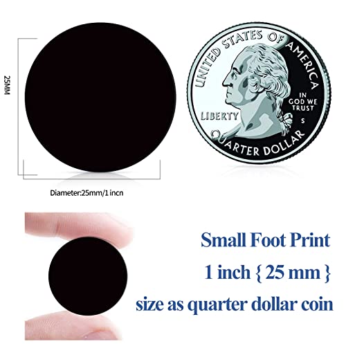 Image of 10pcs Black NTAG215 NFC Tags Round 25mm(1inch) NFC Business Card,Blank Waterproof PVC NFC Cards Tags,Compatible with NFC Enabled Mobile Phones & Device