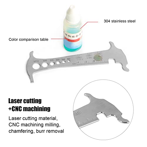 Régua de desgaste de corrente de bicicleta, medidor de corrente antideslizante de alta dureza para m