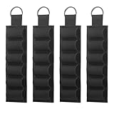 FUNANASUN Shotgun Shell Holder Buttstock Holder Rifle Cartridge Shotgun Ammo Carrier Adhesive Side Saddle for 12Ga (6 Rounds- 4 Pack- Upgraded Version)