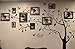 Large Family Tree Wall Deccor for Living Room, DIY Black Photo Frame Wall Decor Sticker Decal Art Décor for Living Room Home Decor(Black Tree)