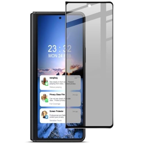 Image of TechTrendz 9H Anti Spy Privacy Tempared Glass Screen Protector Guard Compatible With Samsung Galaxy Z Fold 5 (Pack Of 1)